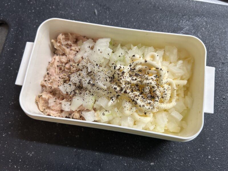『ツナチーズホットサンド』の作り方2